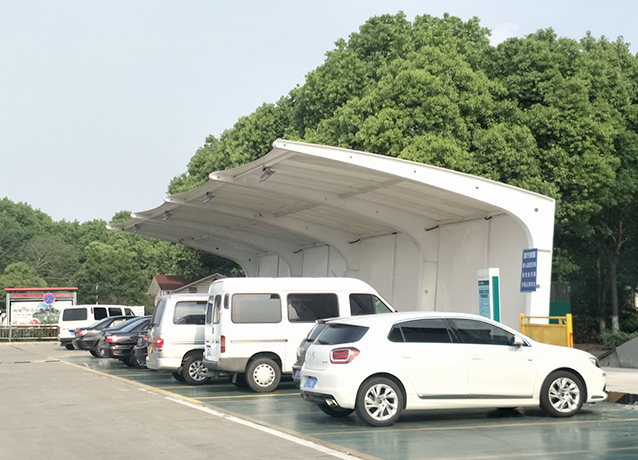 充電樁棚加油站膜結構